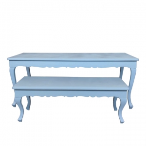CONJUNTO MESA  AZUL HORTENCIA